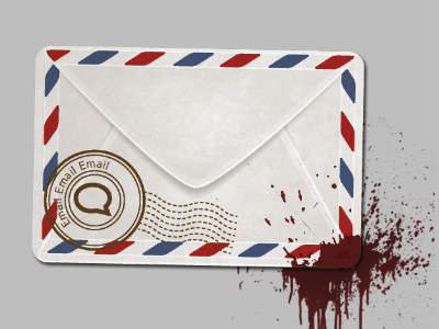 McKelly Email Icon air mail blood envelope icon mckelly