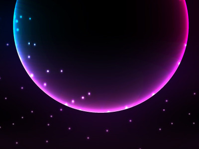 Glowing Vector Space Background