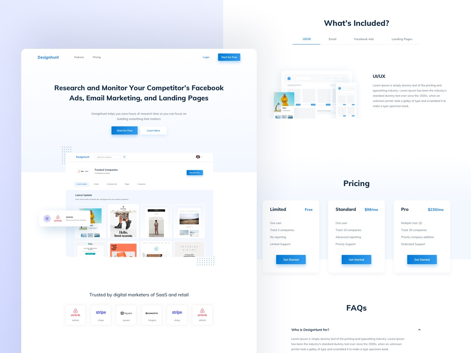 Landing page by Binsar Siahaan on Dribbble