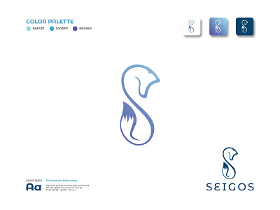 SeIgos Brand Logo branding design flat graphic design icon illustrator logo logo design minimal typography vector