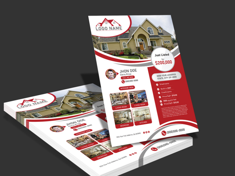 Real Estate Flyer by Md Arifuzzaman on Dribbble