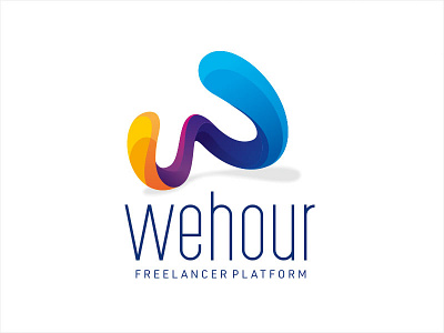 wehour abstract colorful freelance letter w letter web