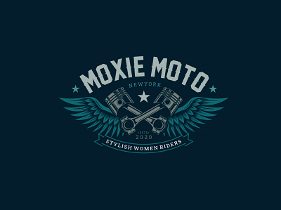 moxie moto badge bike biker gang moto motocross motorcycle rider riders women
