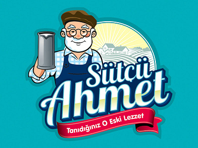 Milkman Ahmet Ver.2 badge logo man milk milkman old man