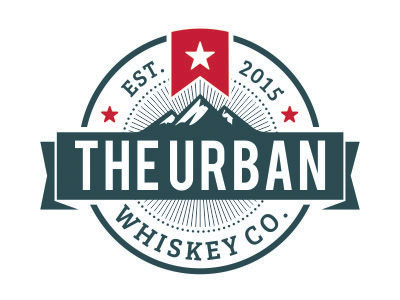 The Urban Whiskey Co. badge logo retro urban whisky