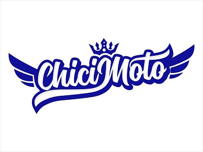 Chichi Moto car crown lettering moto motorcycle race racing typo typography wing