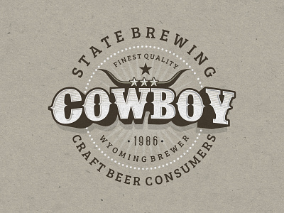 Cowboy Craft Beer beer brewery cow cowboy craft label west wild