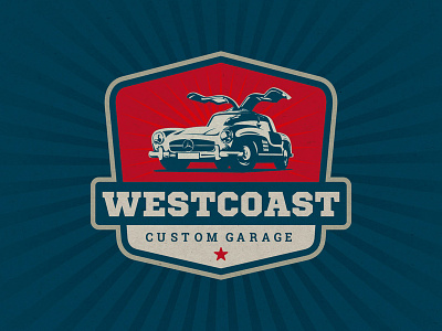 westcoast automobile automotive car classic club custom garage mercedes retro vintage