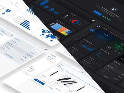 Crm UI Design - Light & Dark Mode 🔥 crm dark design light ui ux website