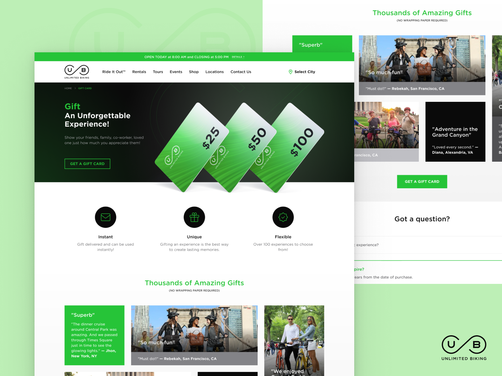 Gift Card Page Design by Ugur ANLAK on Dribbble