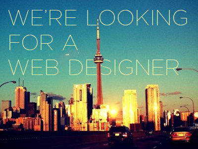 Looking for a Web Designer in Toronto hiring job jonah group toronto web designer