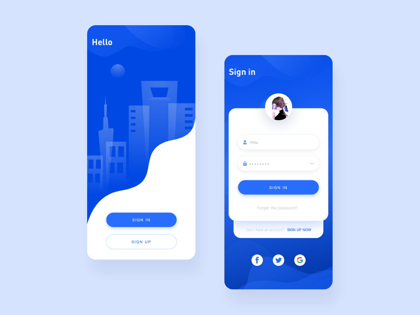 Sign Up by YINw on Dribbble