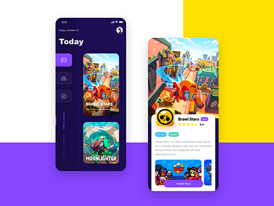 Game store2 app design game store ui