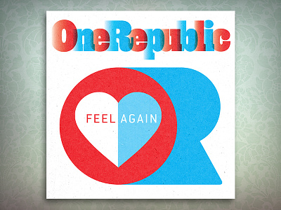 OneRepublic album cover art direction design for music graphic design