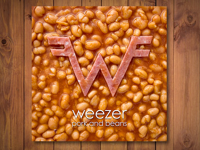 Weezer Pork And Beans album cover art direction design for music graphic design