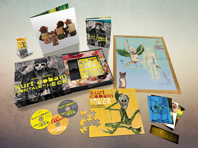 Montage of Heck Box Set album cover art direction design for music graphic design
