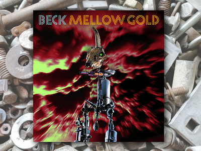 Beck Mellow Gold album cover art direction design for music graphic design