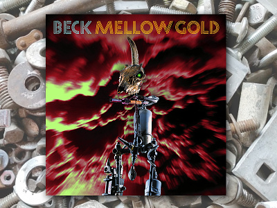 Beck Mellow Gold album cover art direction design for music graphic design