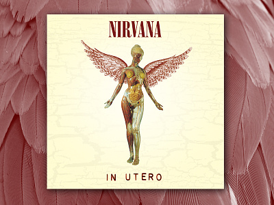 Nirvana In Utero album cover art direction design for music graphic design