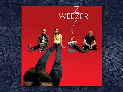 Weezer Red Album album cover art direction design for music graphic design