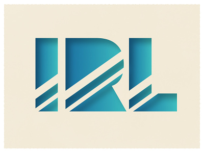 IRL Logo/Type art direction design design for music graphic design logo typography vector