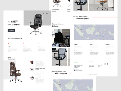 Furniture Web Design design freelancer indonesia ui