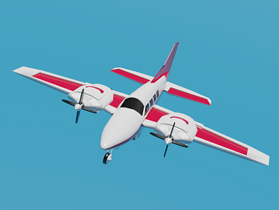 Private Plane 3D Model 3dmodeing design freelancer indonesia plane