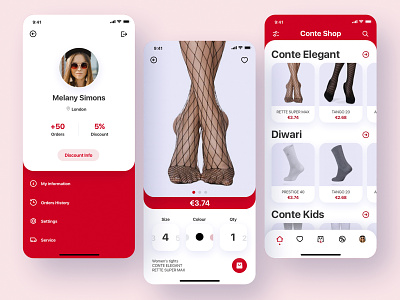 Conte Shop | iOS app android app design ios shop ui ux