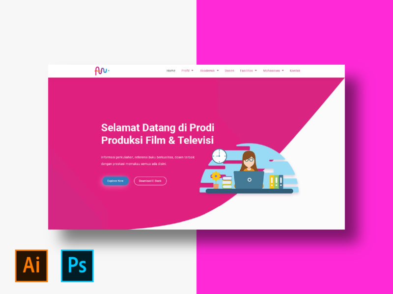 Div Produksi Film & Televisi Landing Page Redesign By Muhammad Sarwani 