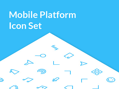 Mobile Platform Icon Set app design icon mobile platform ui web