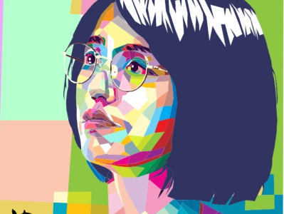 Miwa Komatsu in Pop Art style