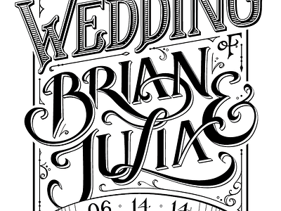 Save the Date lettering