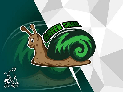 Snail animal art cartoon character cute design graphic illustration logo mascot nature slow snail vector