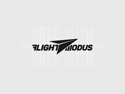 Flight Modus Logo Design brand branding design identity logo logotype type typo typography