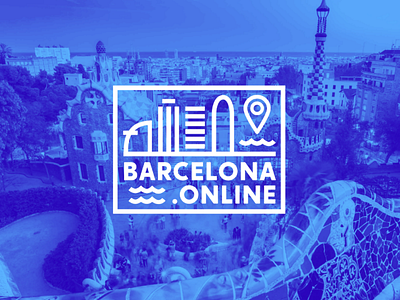 Barcelona.online logo design | AK artwork branding logo design