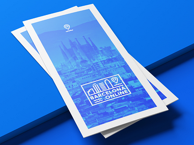 Barcelona.online logo design leaflet | AK