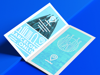 Barcelona.online logo design leaflet || AK