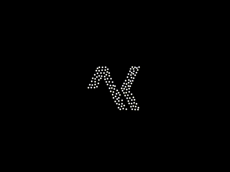 AK dotted animation logo logo logodesign logotype motion design