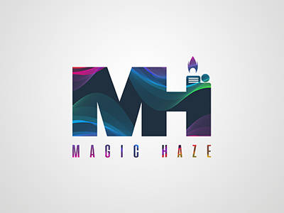 Magic Haze 3d logo colorful lighter logo vector