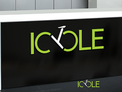 ICYCLE 3d logo athlete colorful logo running sports vector