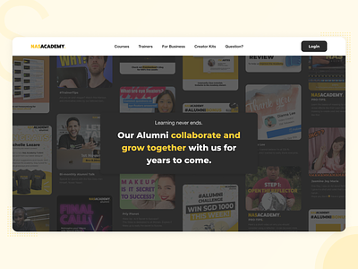 Nas Academy Homepage - Platform