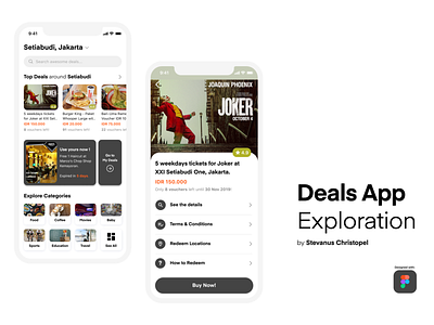 Deals App Exploration categories coupons deals design details home mobile mobile app nearby redemption ui uiux ux vouchers