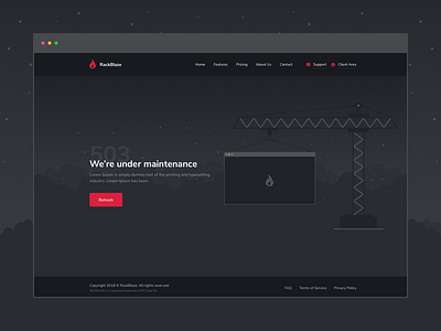 503 page design illustration ui ux web design