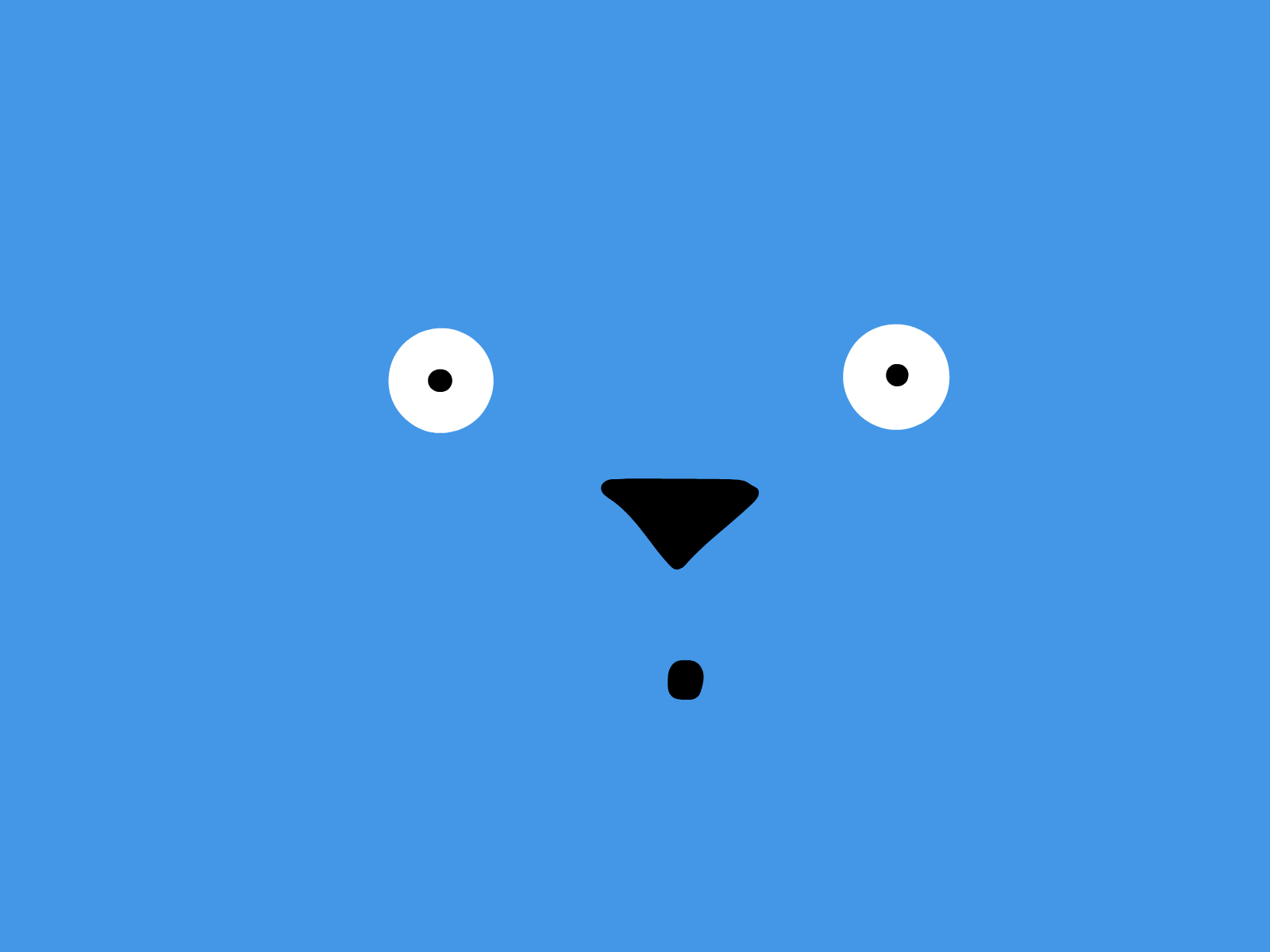 Little Face 2d adobe animate bear blue cute gif illustration loop passion