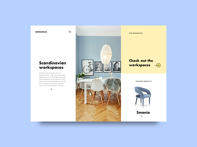 Scandinavian Chairs Website illustration minimal scandinavian design ui ux webdesign