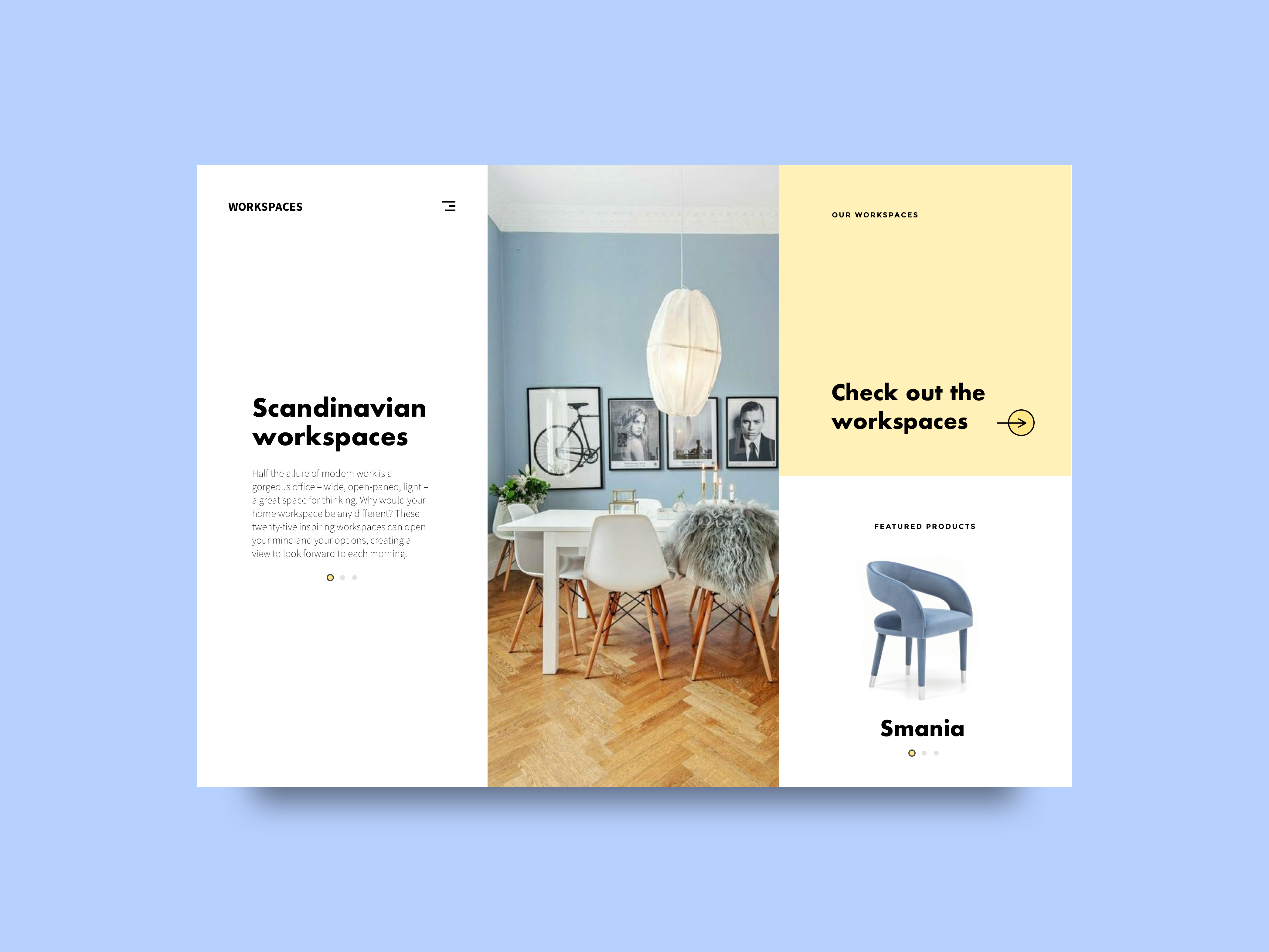 Scandinavian Chairs Website By Sonia Parani On Dribbble
