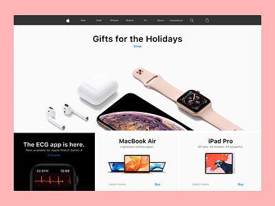 Apple website animation with Principle animation animation 2d animation design app apple cards design motion principle ui. uidesign ux video webdesign