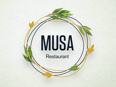 Musa Restaurant Logotype branding identity logo