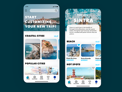 Tourism App Design