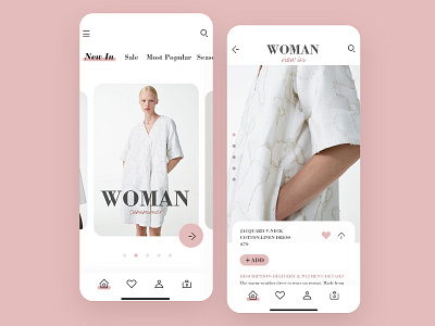 Fashion app app design fashion app icons interface ui